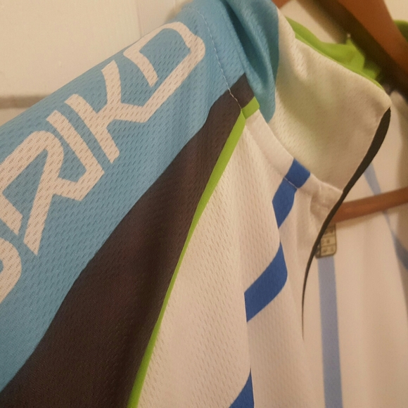 BRIKO JERSEY CYCLING FULL ZIPPER BLUE AND WHITE M - Picture 4 of 6